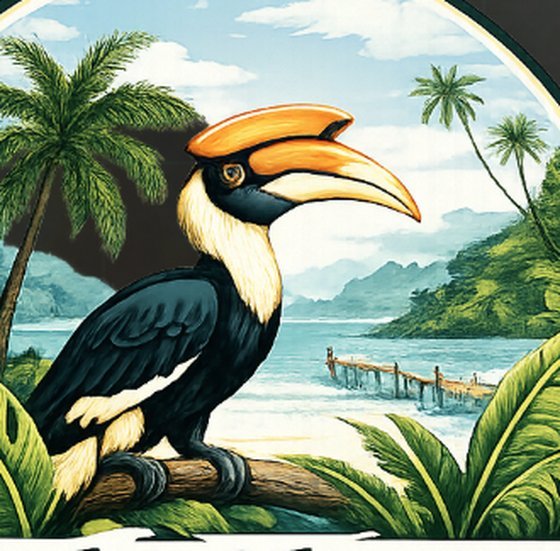 Great Hornbill, Koh Chang